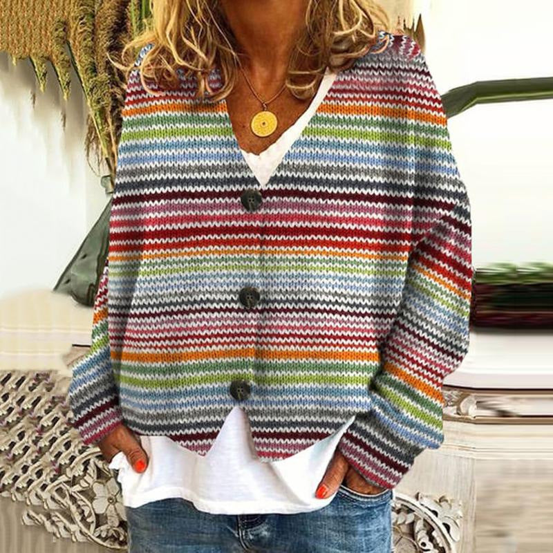 Fiona™ - Vibrant Multicolor Cardigan
