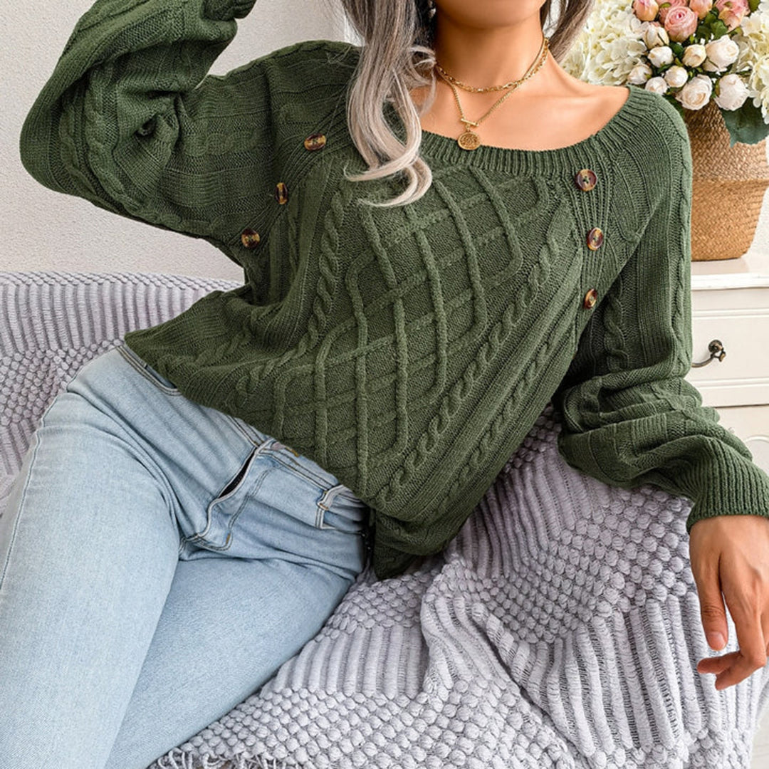 Elaine™ - Cozy Cable Knit Sweater