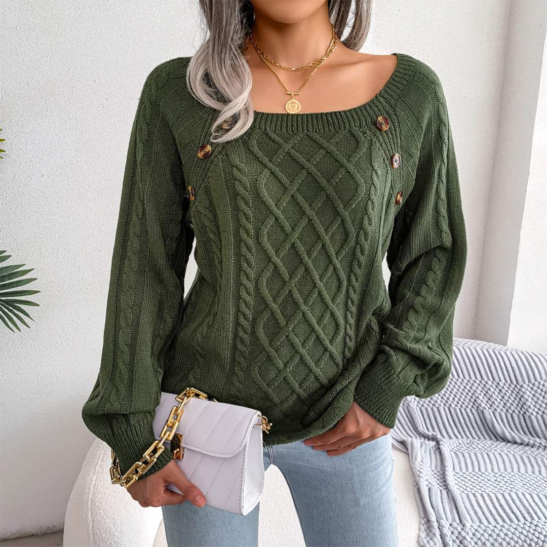 Elaine™ - Cozy Cable Knit Sweater
