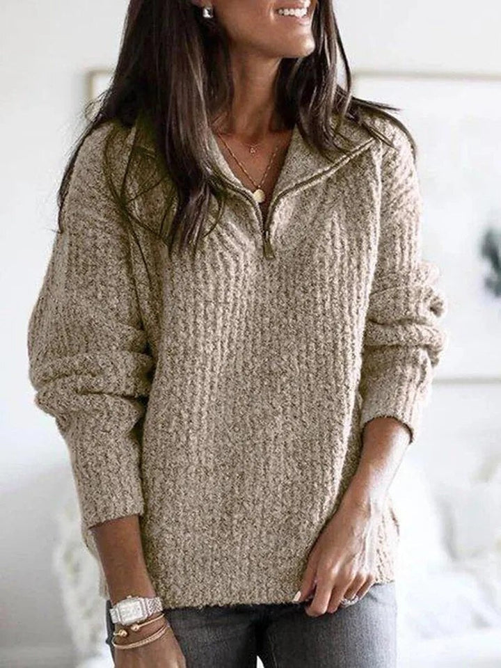 Evelyn™ - Cozy Zip-Up Sweater