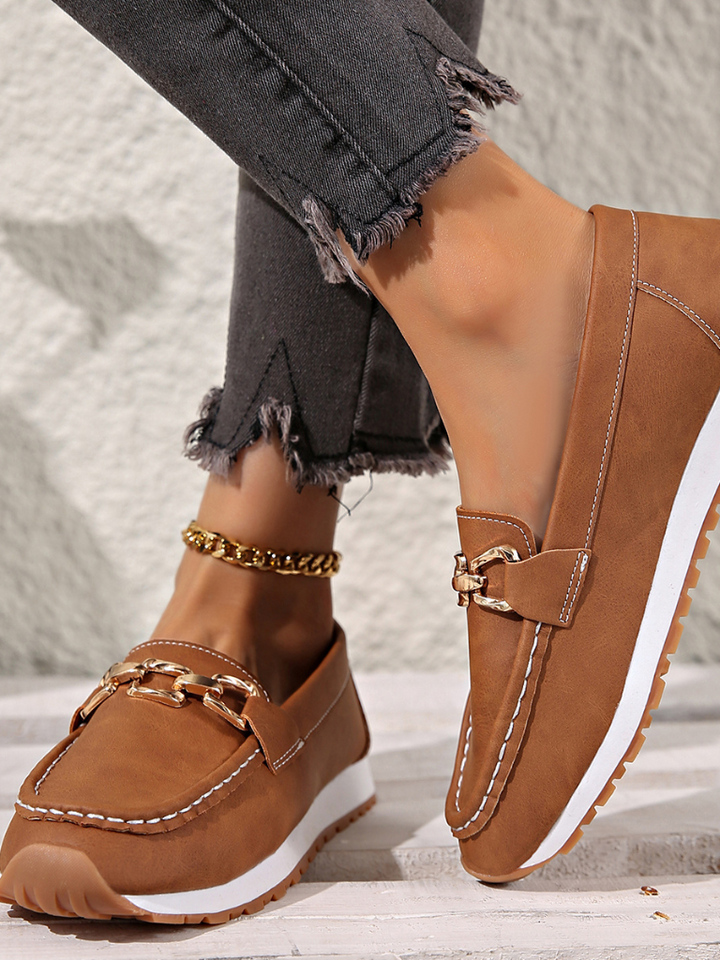 Isla™ - Chain-Embellished Loafers