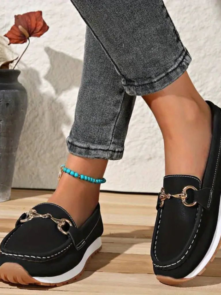 Isla™ - Chain-Embellished Loafers