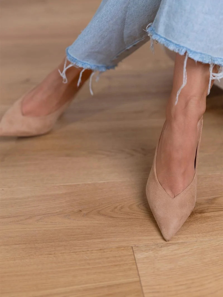 Isabelle™ - Chic Pointed-Toe Slingback Heels