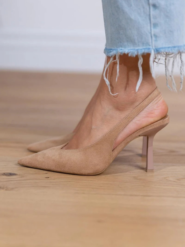 Isabelle™ - Chic Pointed-Toe Slingback Heels