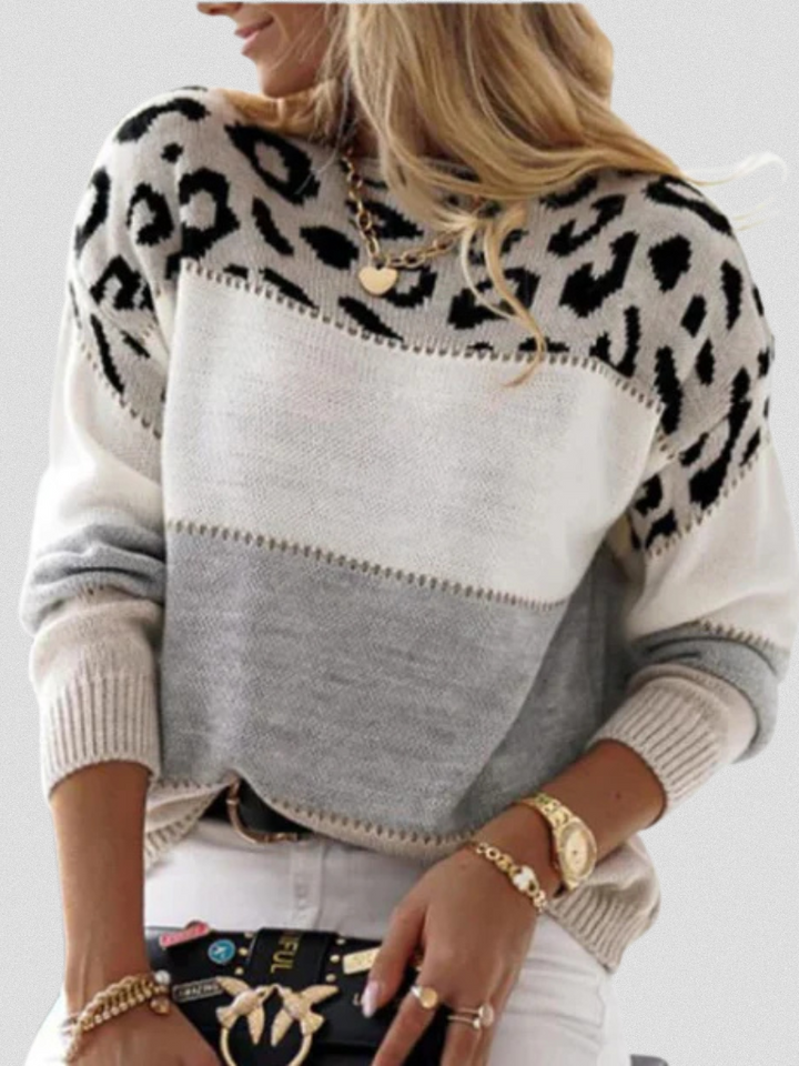 Emma™ - Leopard Accent Sweater