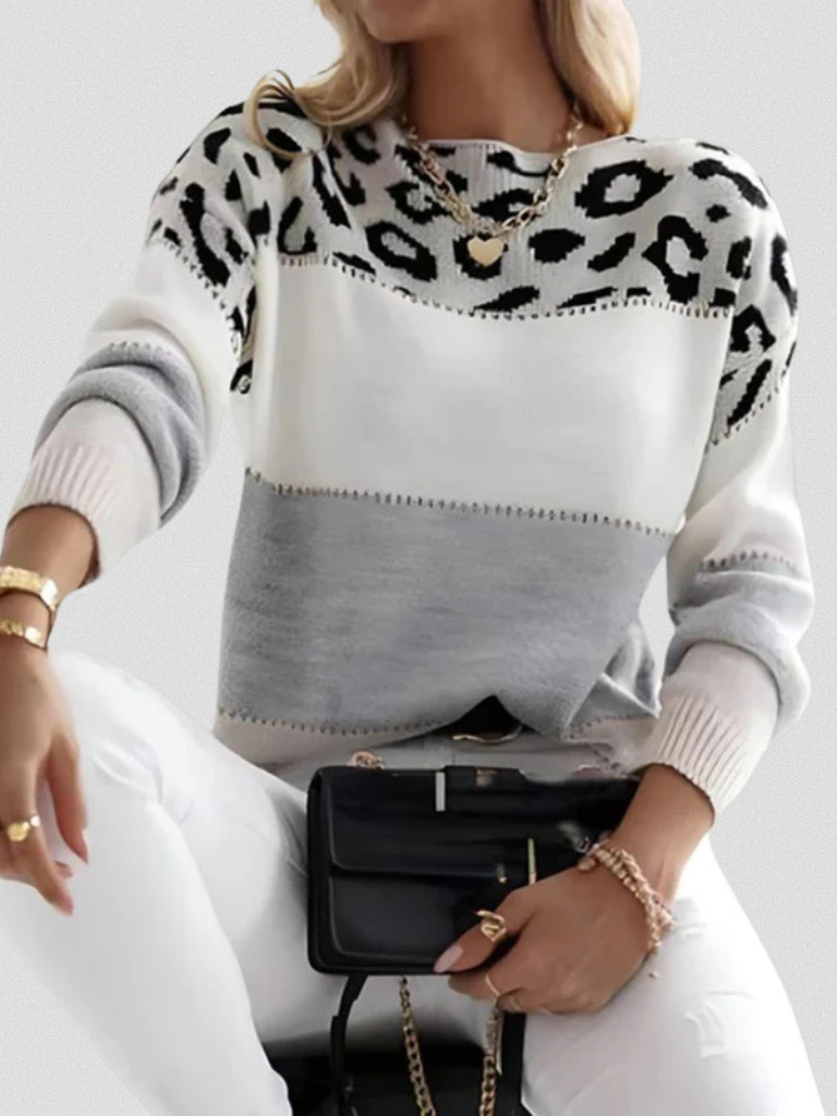 Emma™ - Leopard Accent Sweater