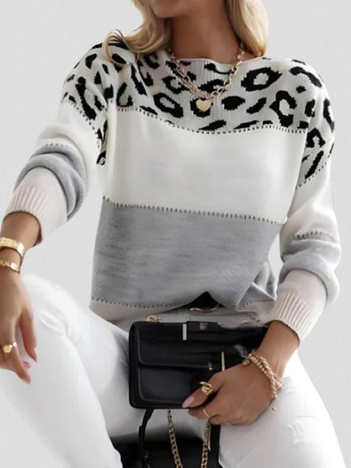 Emma™ - Leopard Accent Sweater