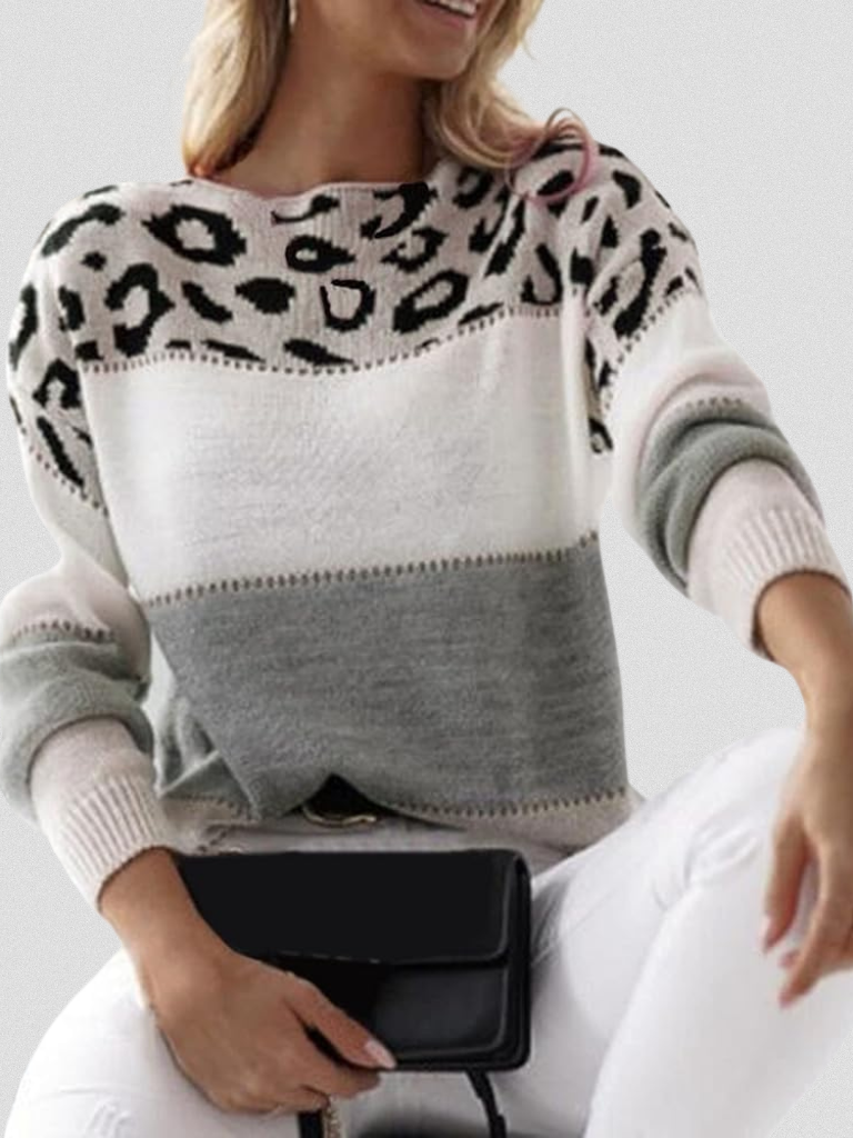 Emma™ - Leopard Accent Sweater