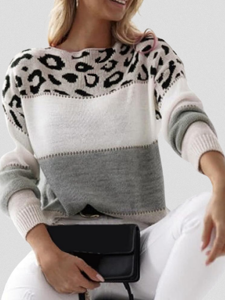 Emma™ - Leopard Accent Sweater