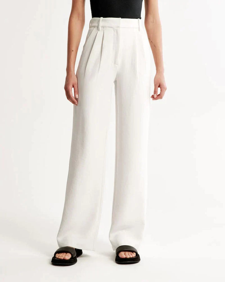 Custom Fit Wide-Leg Trousers