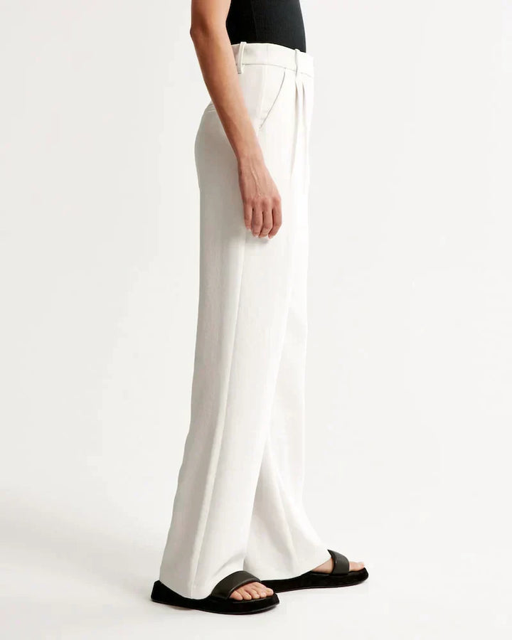 Custom Fit Wide-Leg Trousers