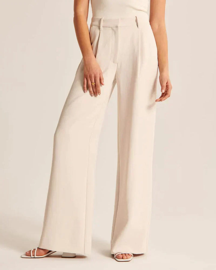 Custom Fit Wide-Leg Trousers