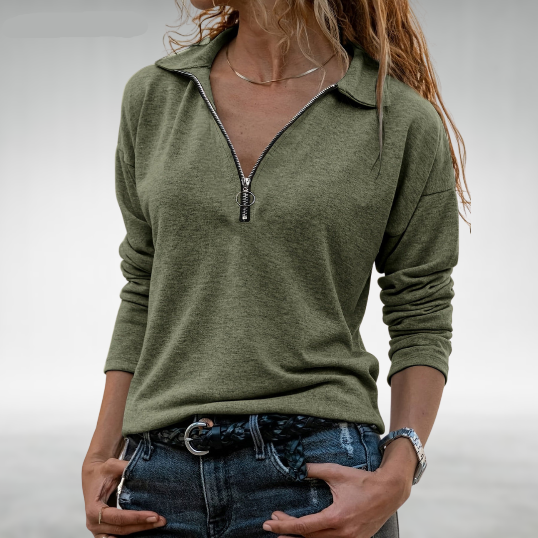 Nadine™ - Women's Half-Zip Sweater