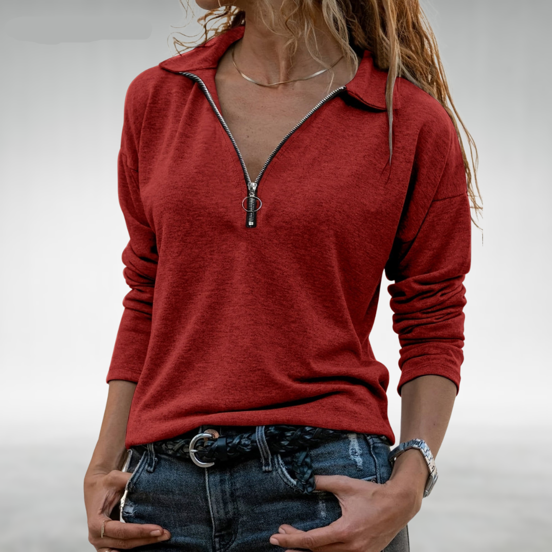 Nadine™ - Women's Half-Zip Sweater