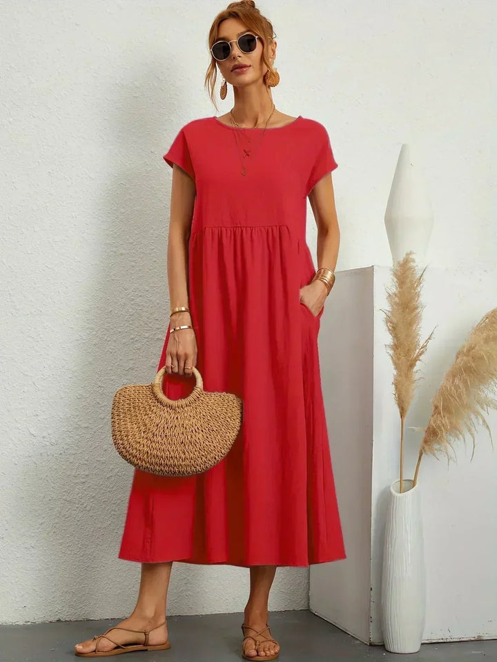 Ayla™ - Breezy Cotton Dress with Pockets