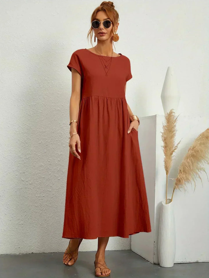 Ayla™ - Breezy Cotton Dress with Pockets