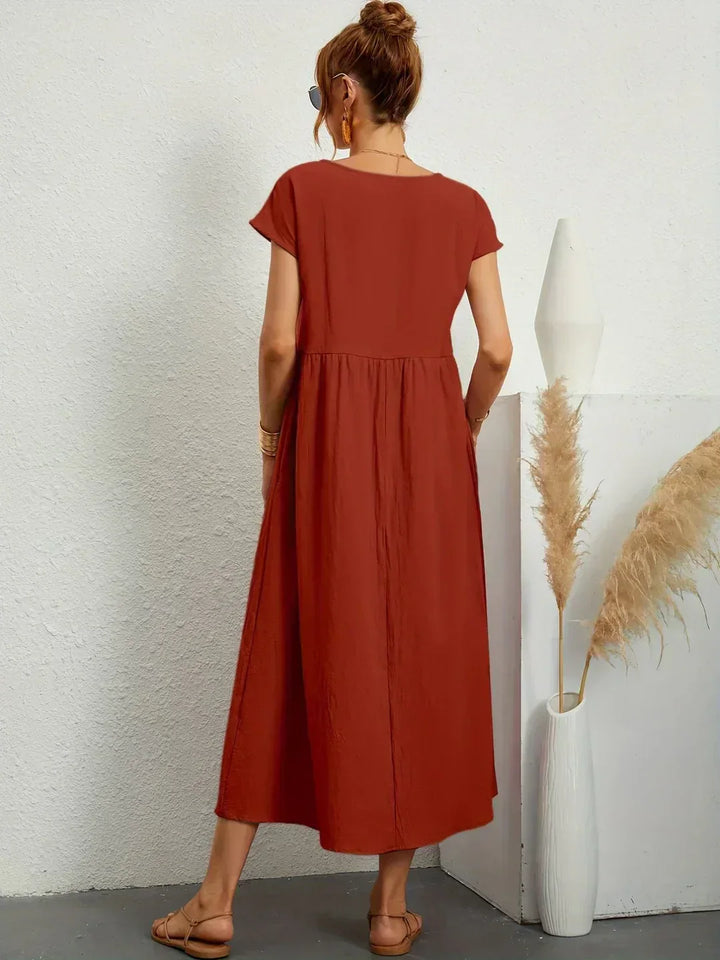 Ayla™ - Breezy Cotton Dress with Pockets