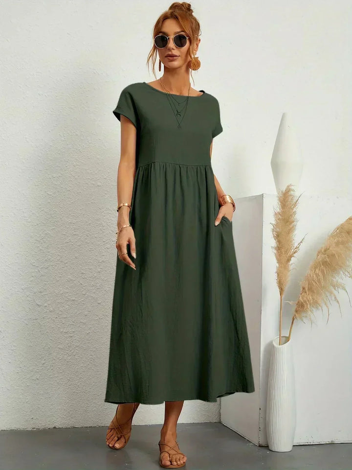 Ayla™ - Breezy Cotton Dress with Pockets