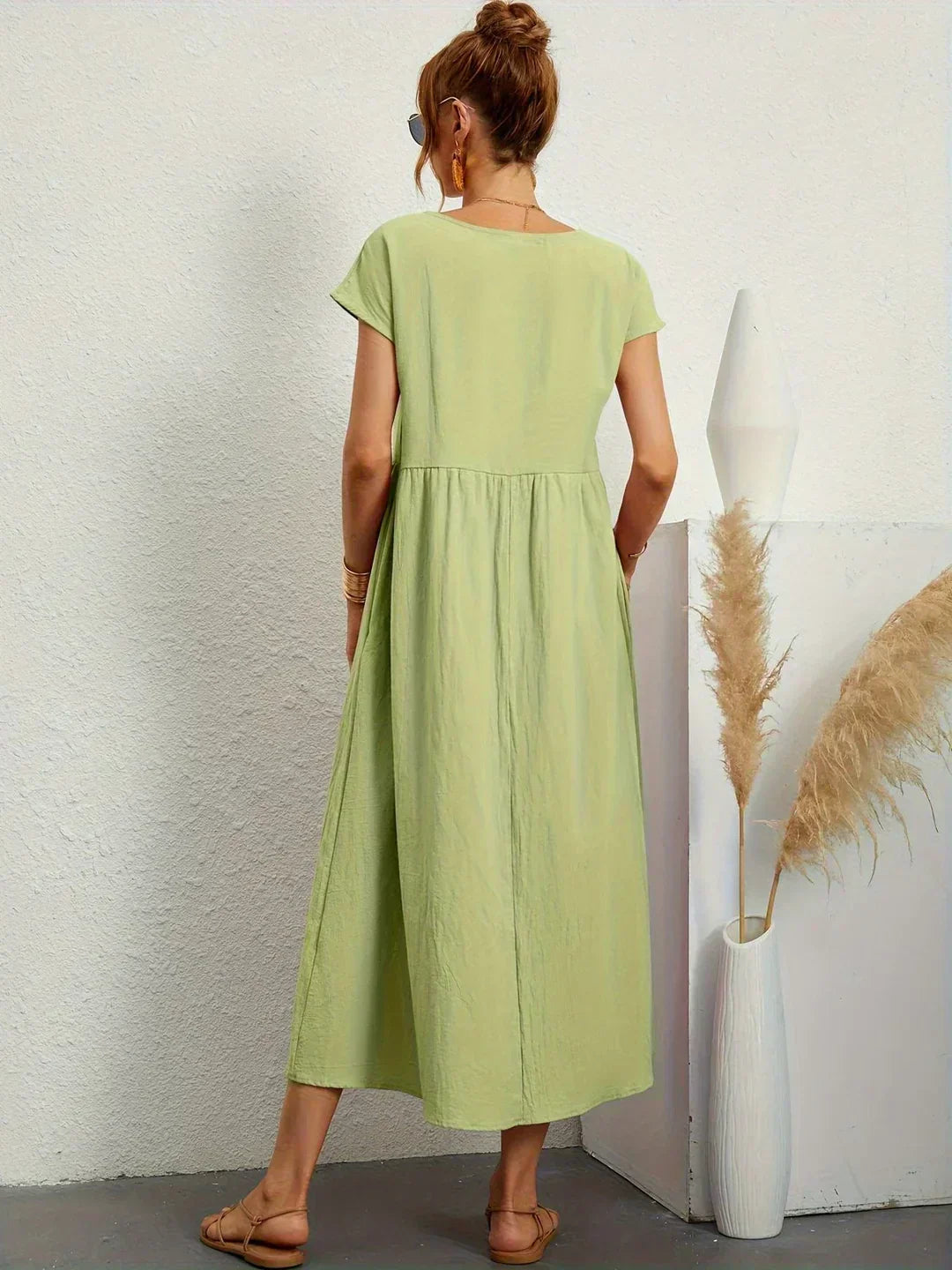 Ayla™ - Breezy Cotton Dress with Pockets