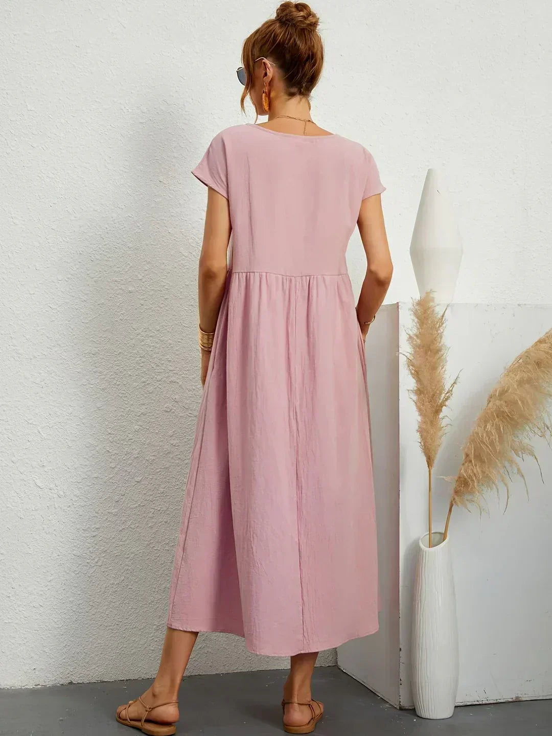 Ayla™ - Breezy Cotton Dress with Pockets