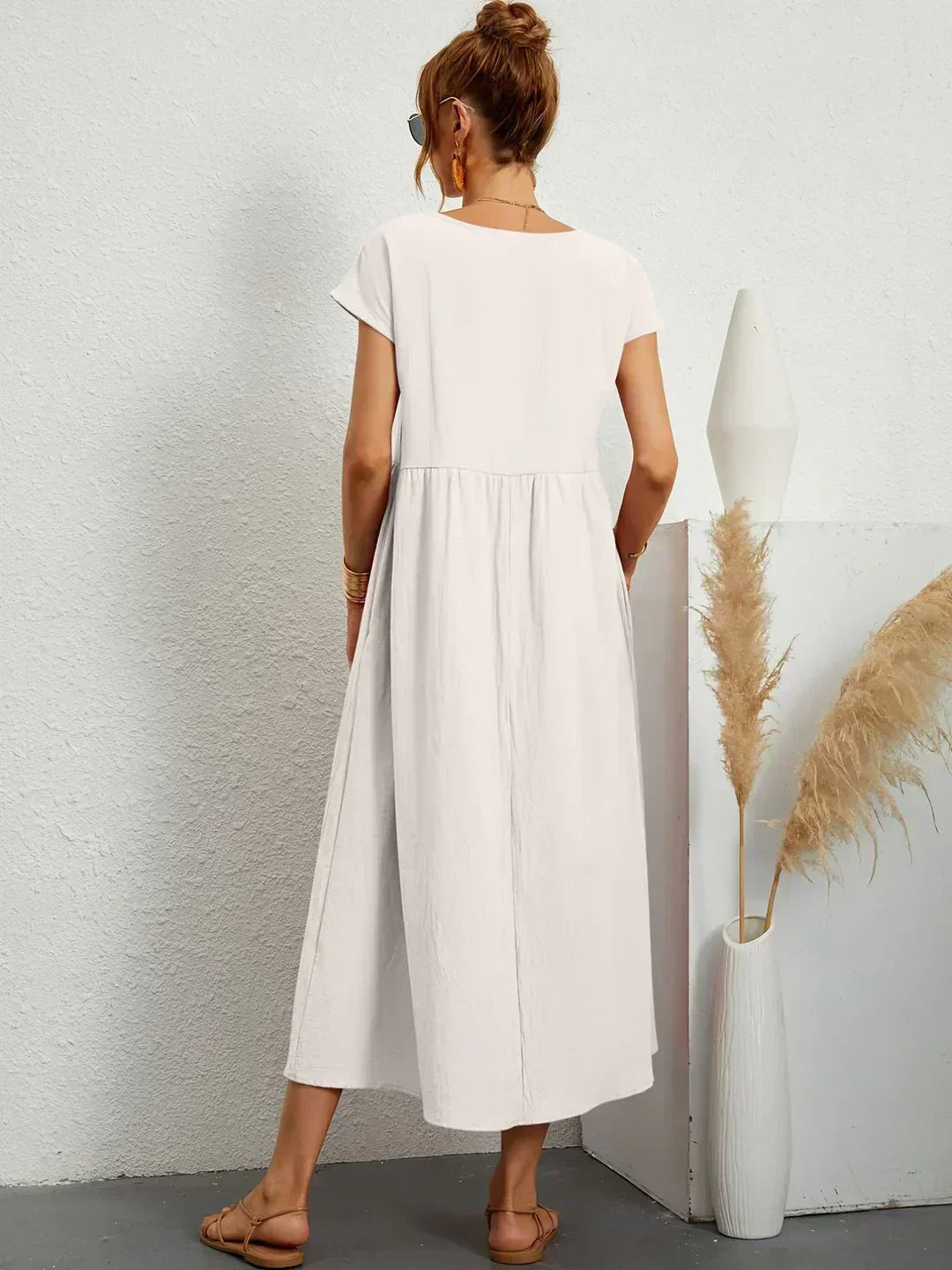 Ayla™ - Breezy Cotton Dress with Pockets
