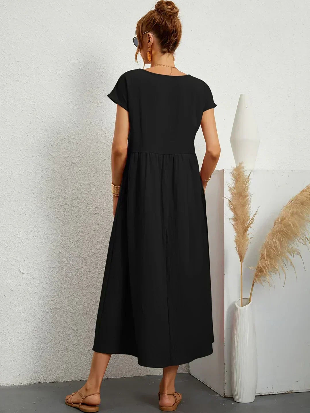 Ayla™ - Breezy Cotton Dress with Pockets
