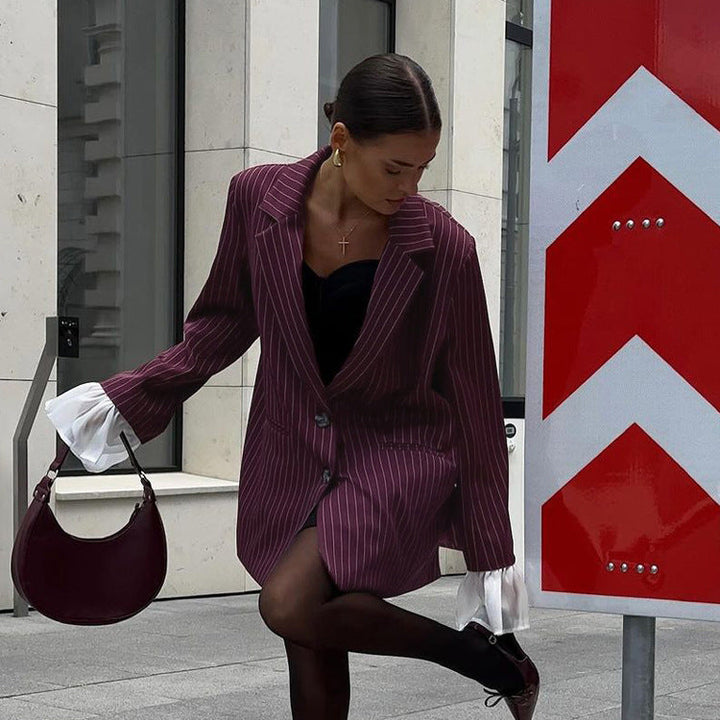Fiora™ - Wine Red Blazer