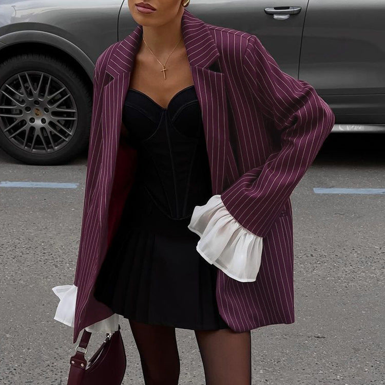 Fiora™ - Wine Red Blazer