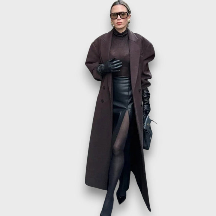 Oslaine™ - Bold Wool Coat with a Masculine Cut