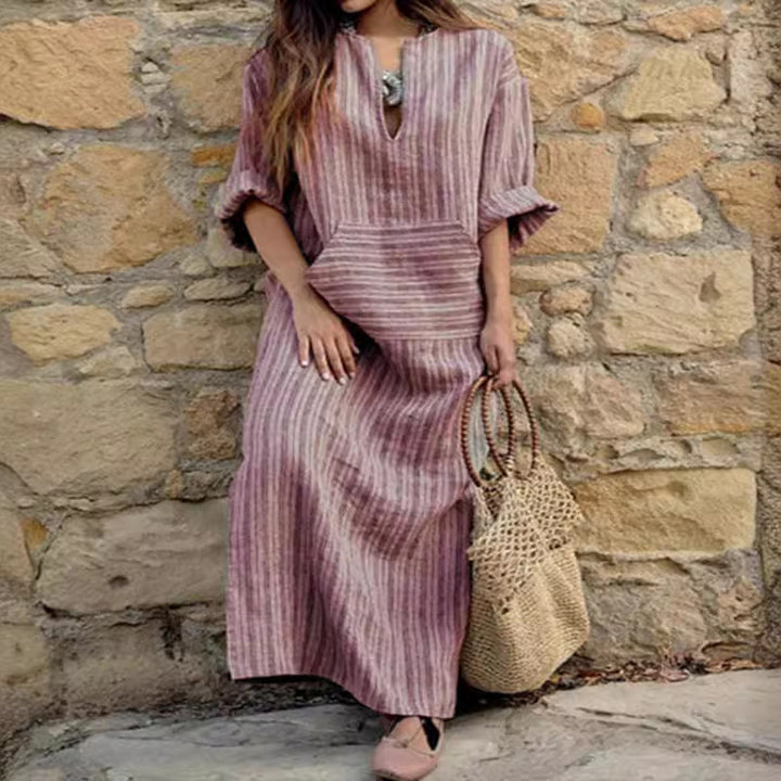 Dorothy™ - Striped Maxi Dress with Pockets