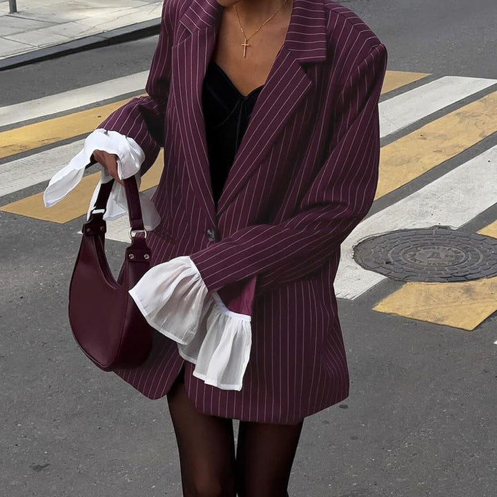 Fiora™ - Wine Red Blazer