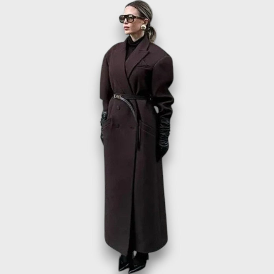 Oslaine™ - Bold Wool Coat with a Masculine Cut