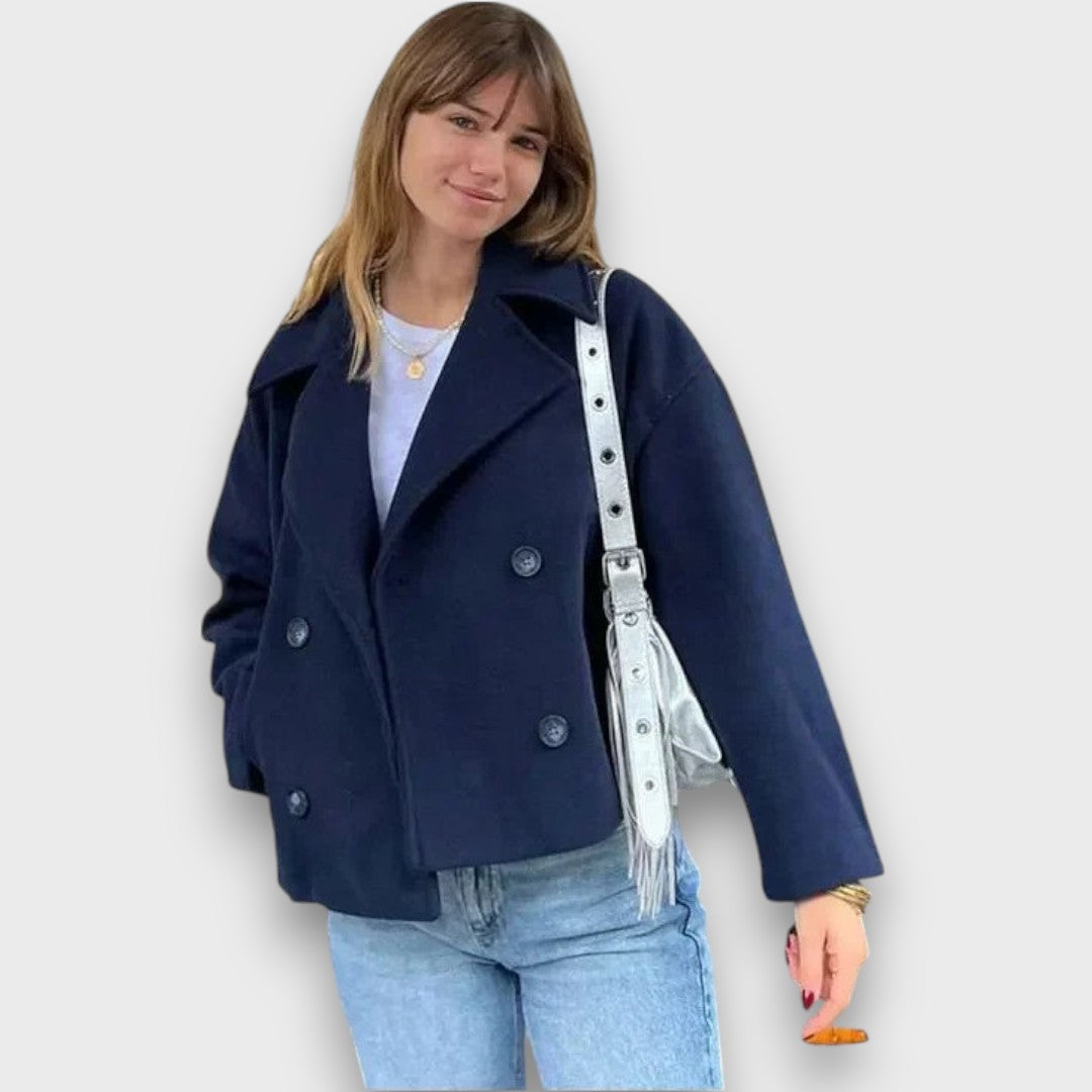 Pinalle™ - Notched Collar Short Coat