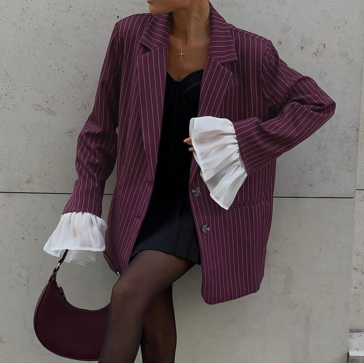 Fiora™ - Wine Red Blazer