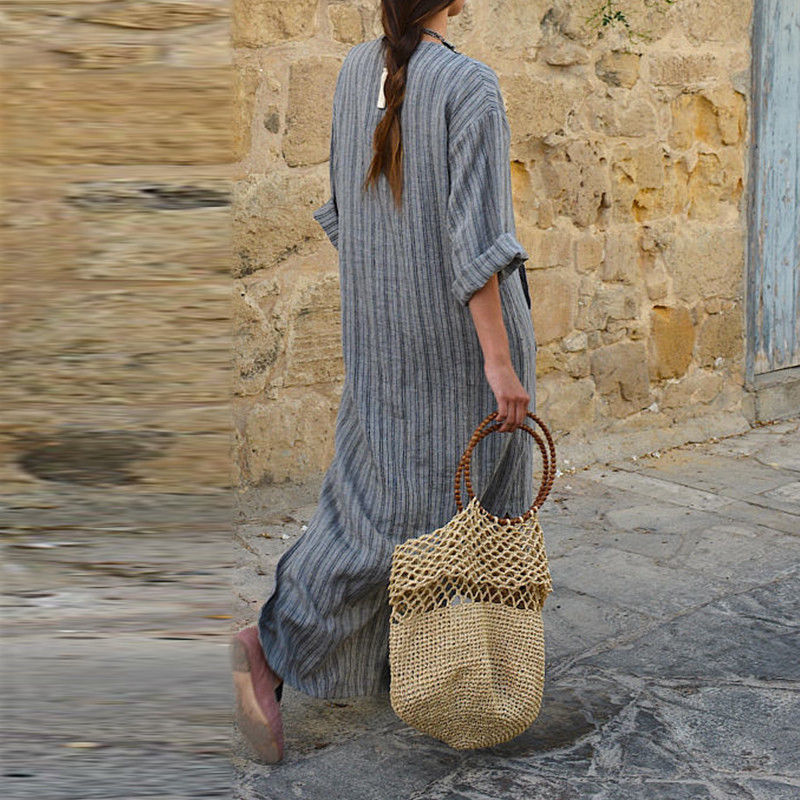 Dorothy™ - Striped Maxi Dress with Pockets