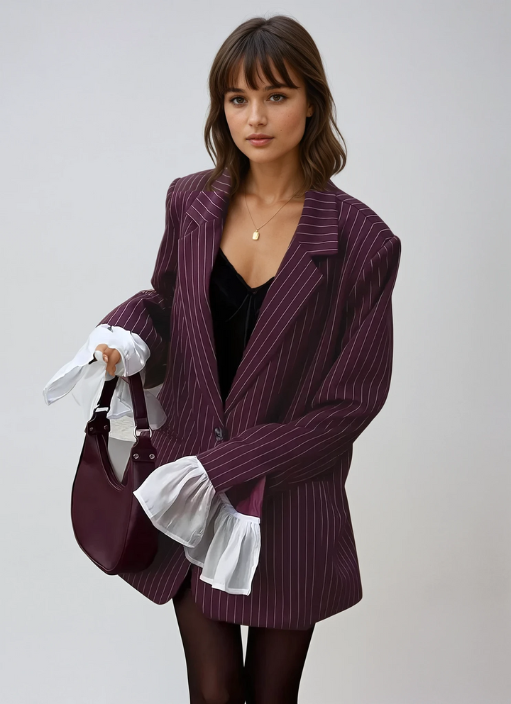 Fiora™ - Wine Red Blazer