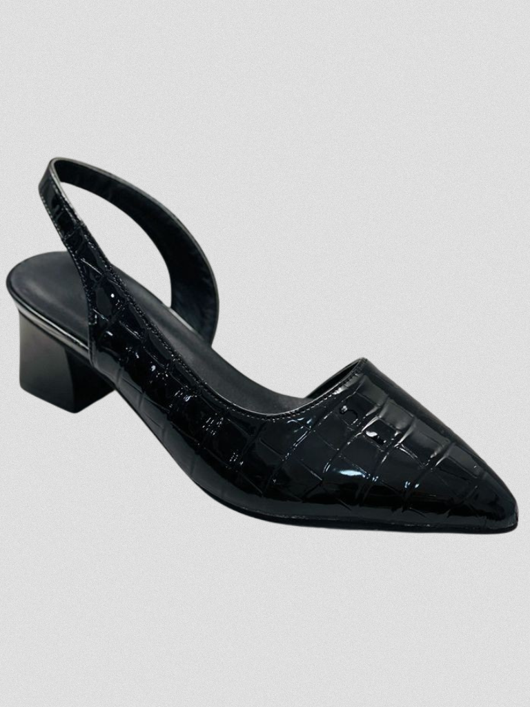 Mae™ - Croc-Effect Slingback Heels
