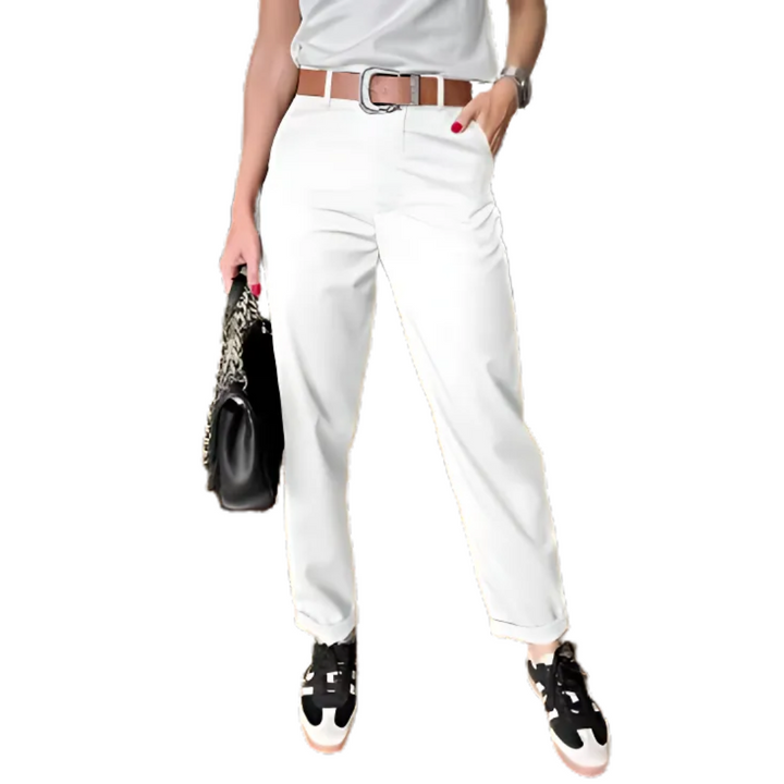 Aveline™ - Classic High-Waist Straight Leg Trousers