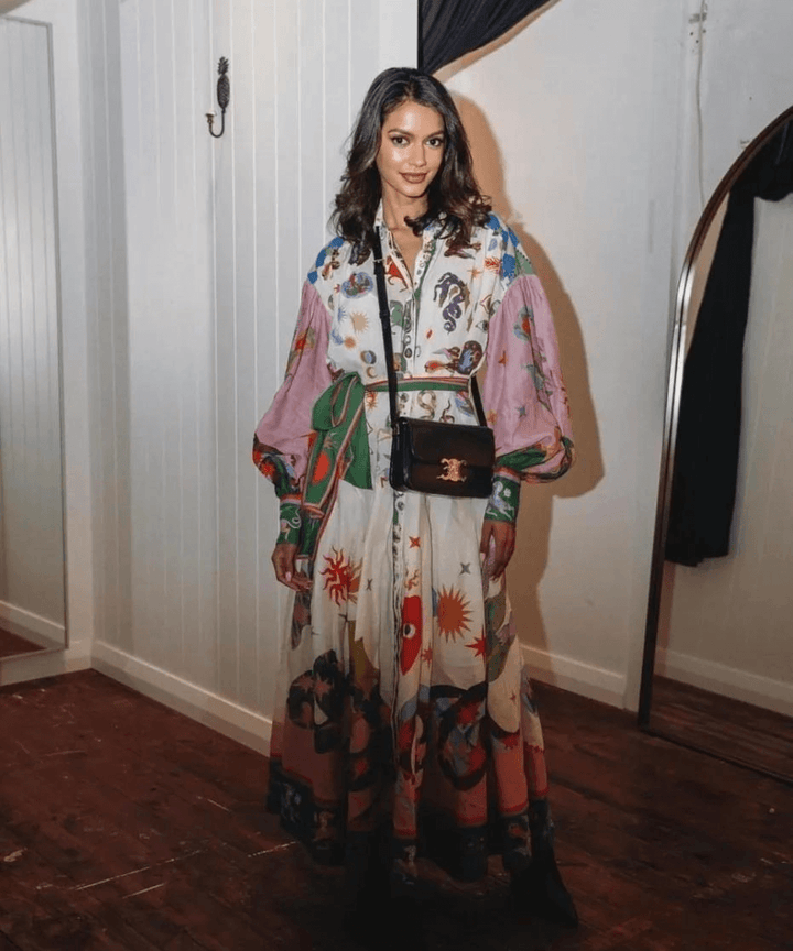 Barbara™ - Maxi Dress with Striking Italian Style
