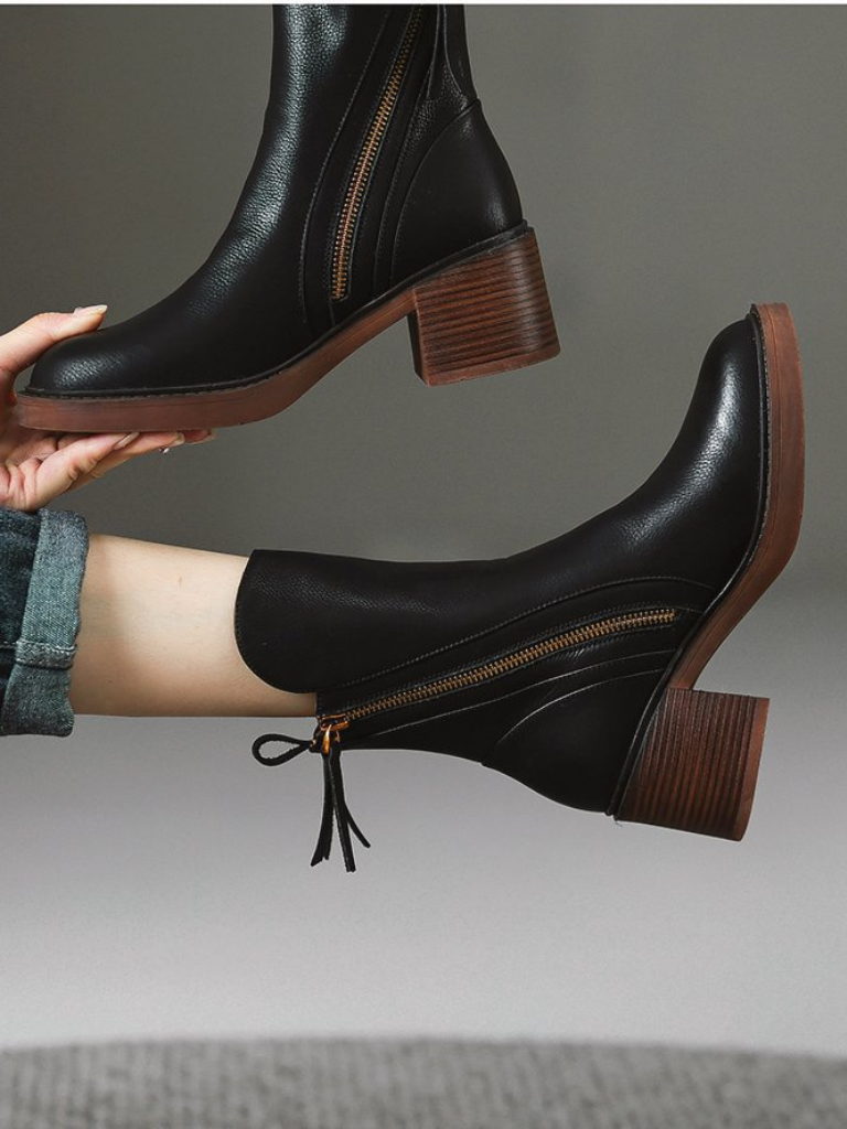 Barbara™ - Block Heel Ankle Boots