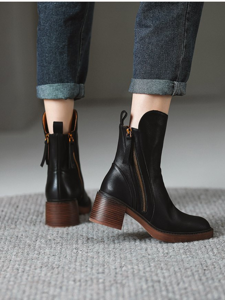 Barbara™ - Block Heel Ankle Boots