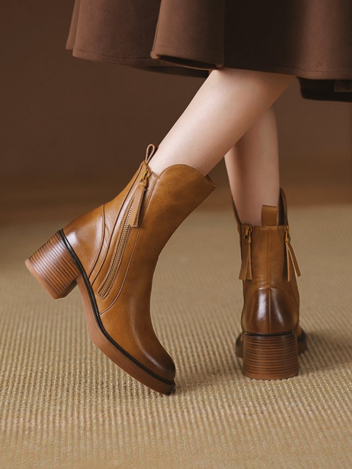 Barbara™ - Block Heel Ankle Boots