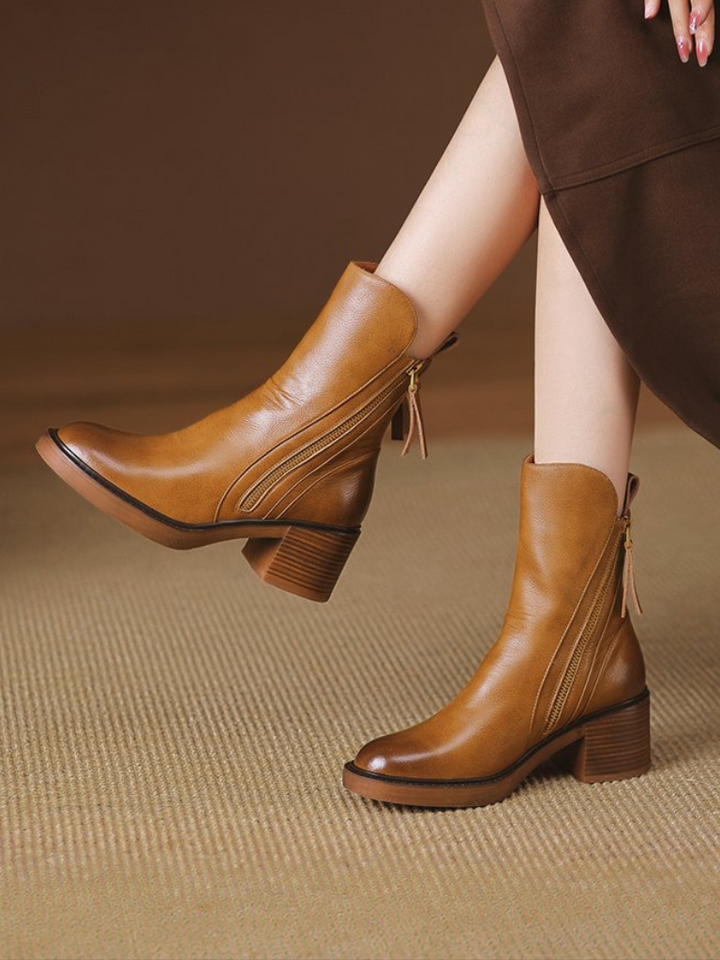 Barbara™ - Block Heel Ankle Boots