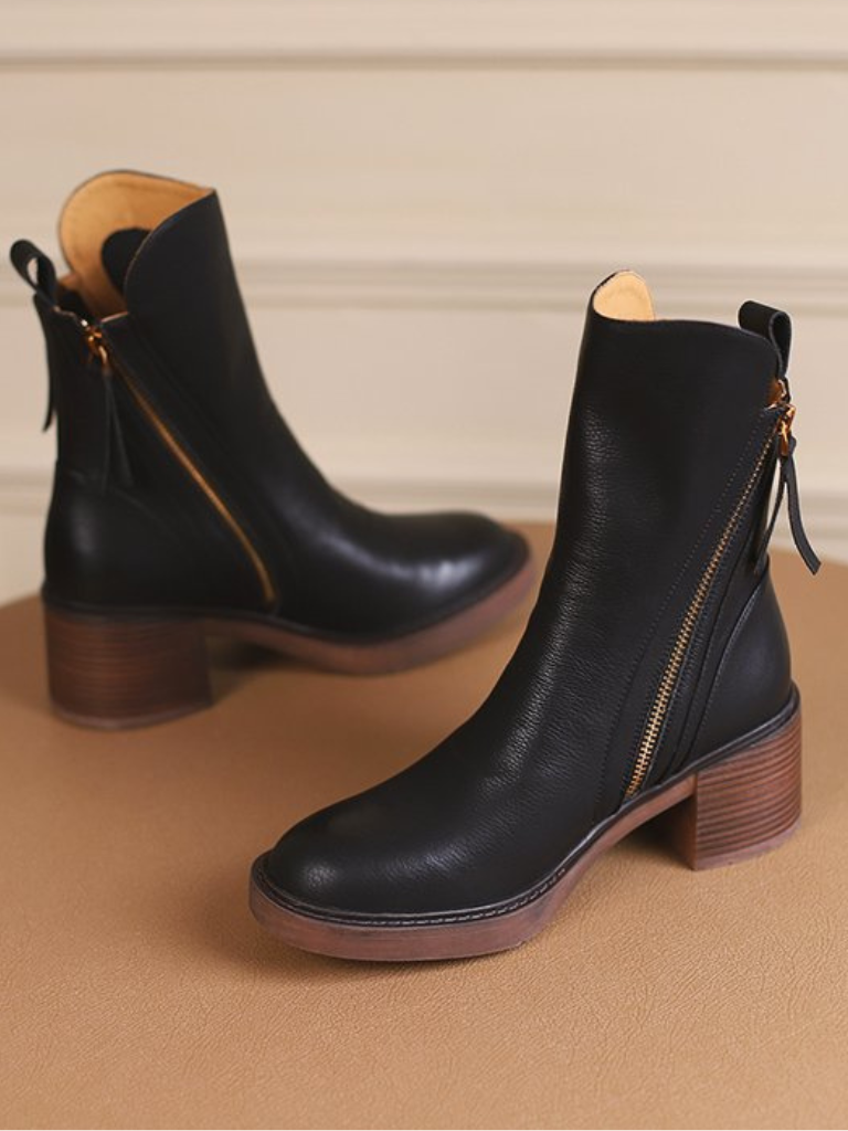 Barbara™ - Block Heel Ankle Boots