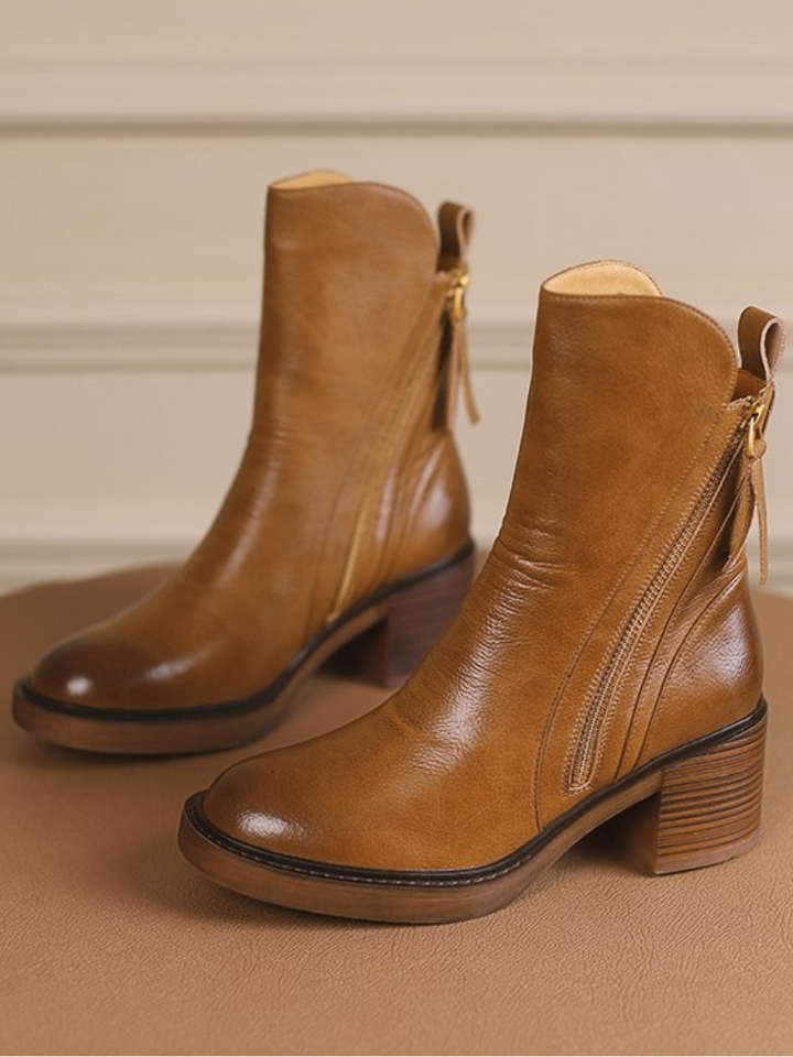 Barbara™ - Block Heel Ankle Boots