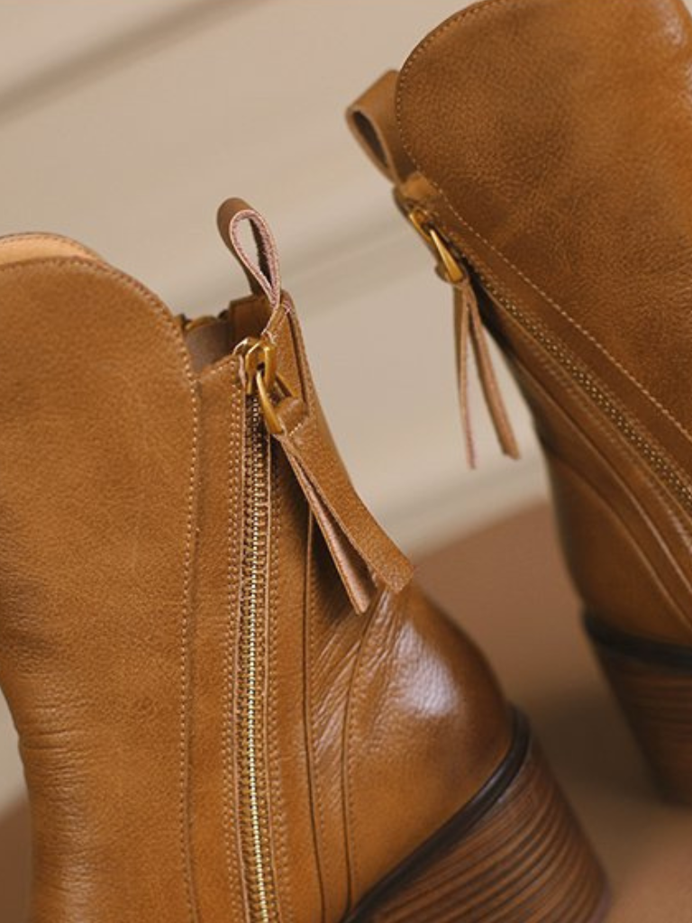 Barbara™ - Block Heel Ankle Boots
