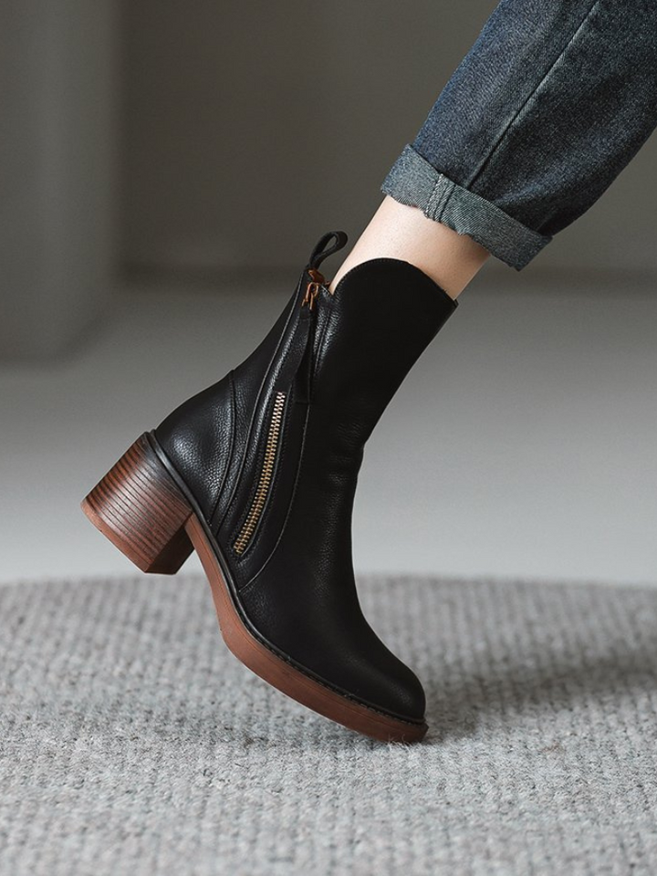 Barbara™ - Block Heel Ankle Boots