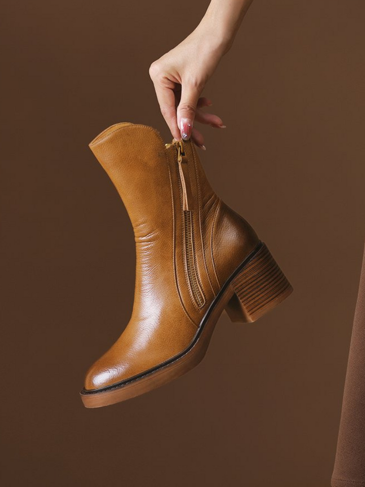 Barbara™ - Block Heel Ankle Boots