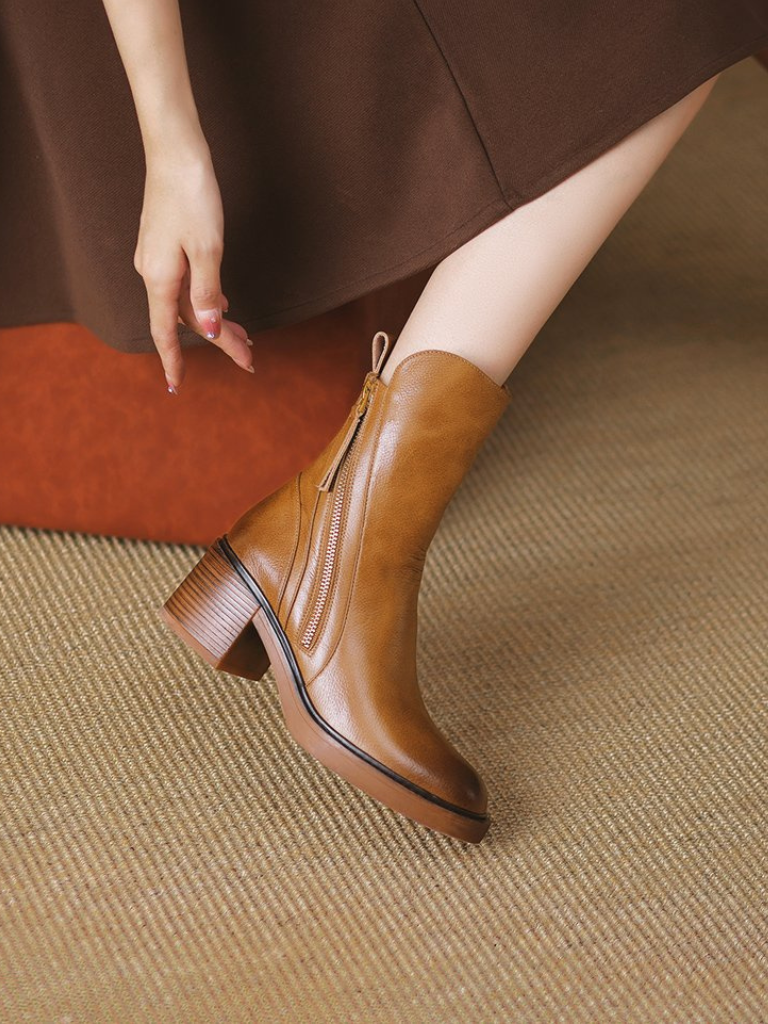 Barbara™ - Block Heel Ankle Boots