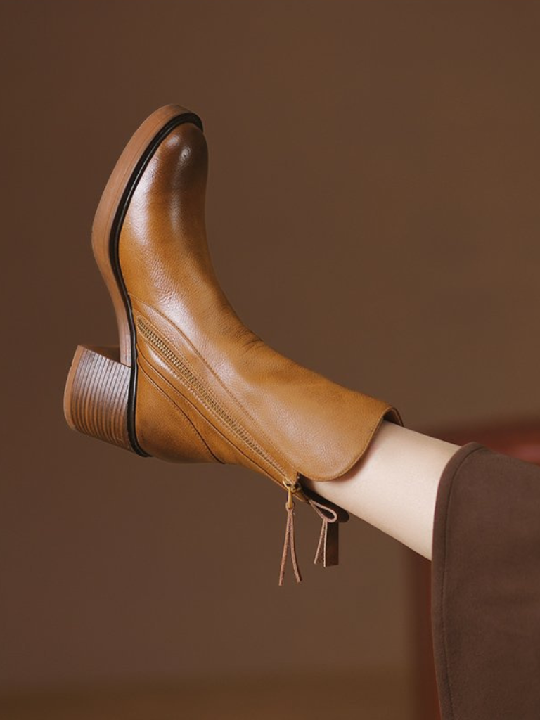 Barbara™ - Block Heel Ankle Boots